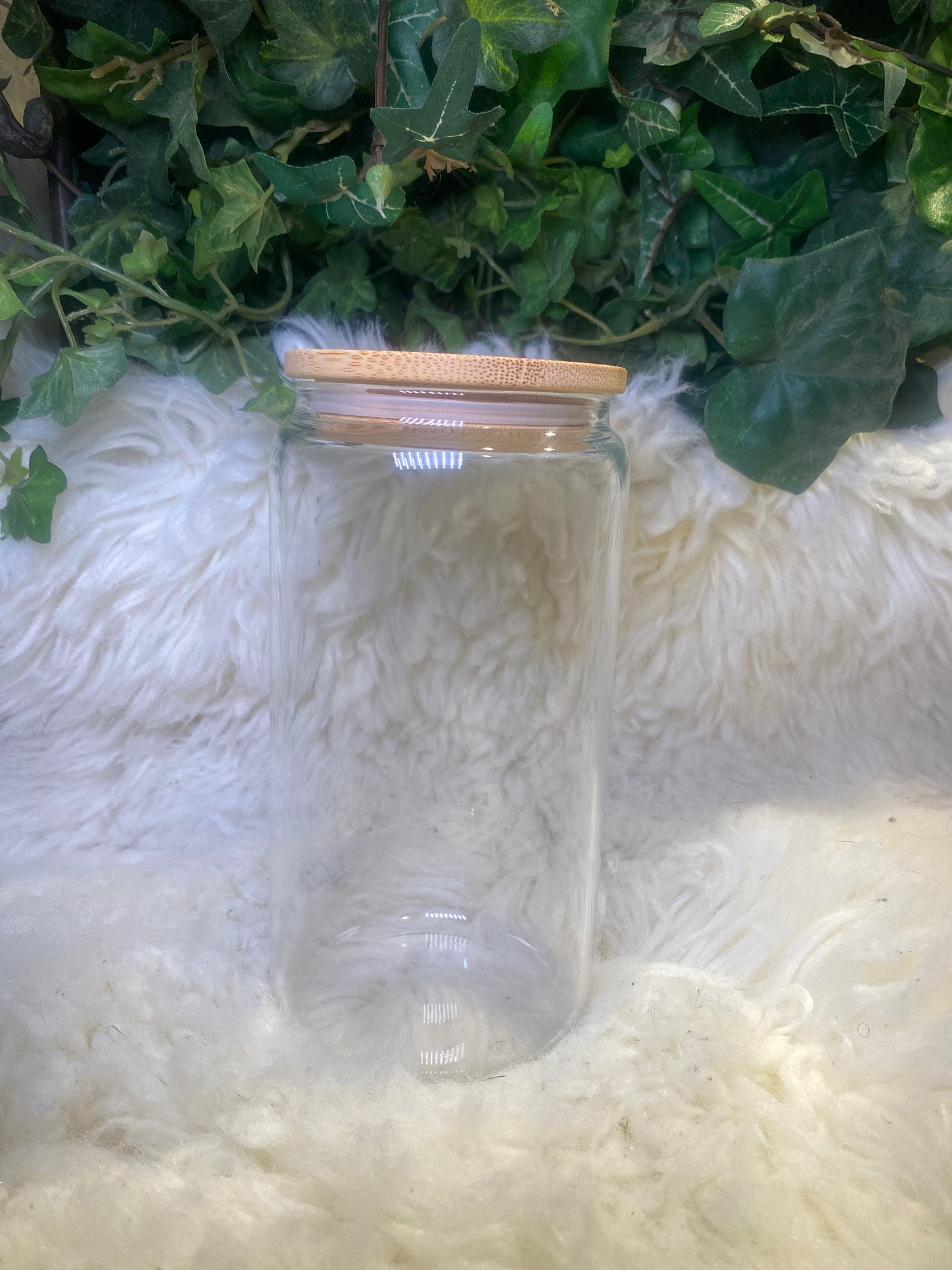 16oz Clear Glass Cup