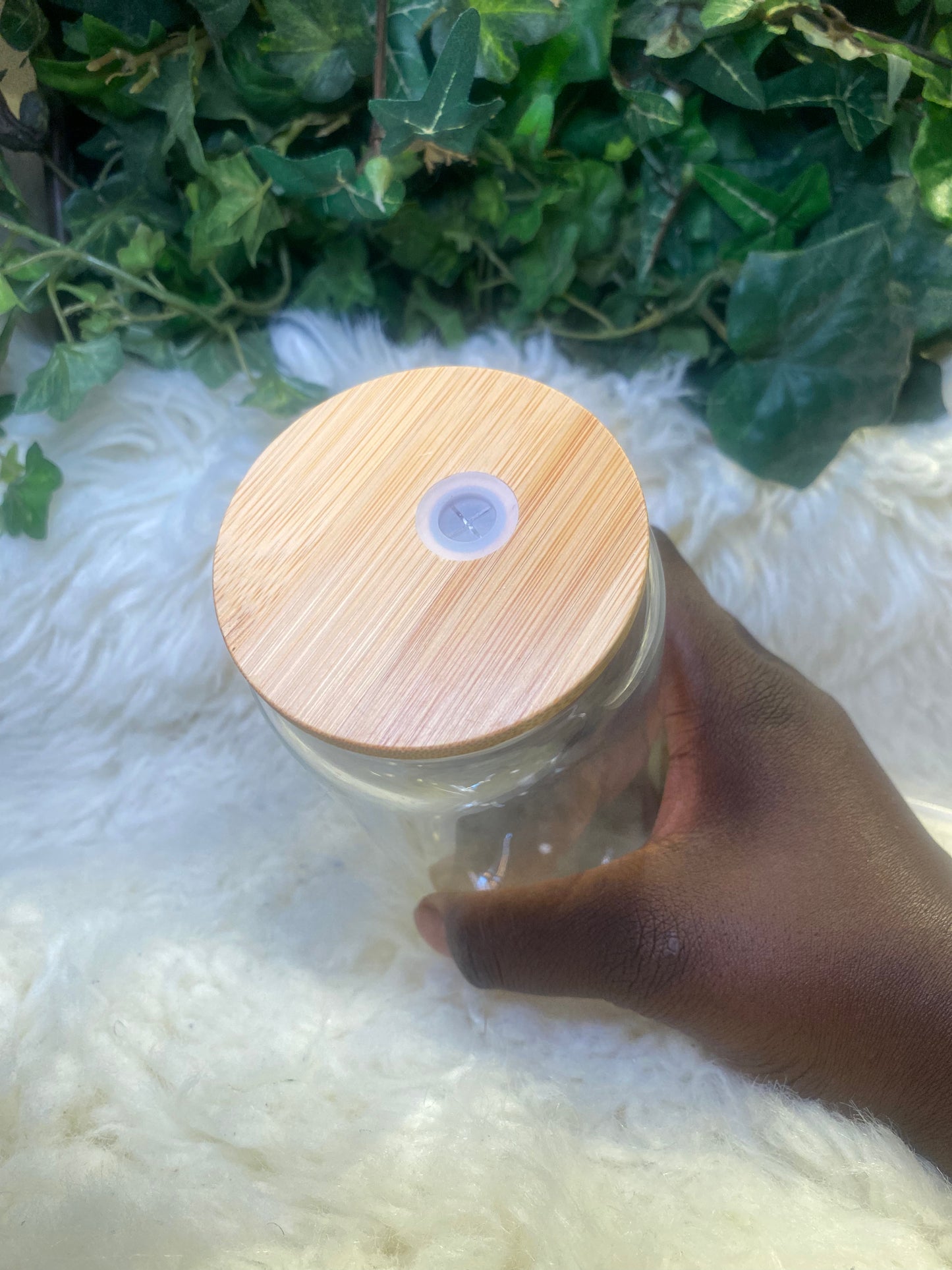 16oz Clear Glass Cup