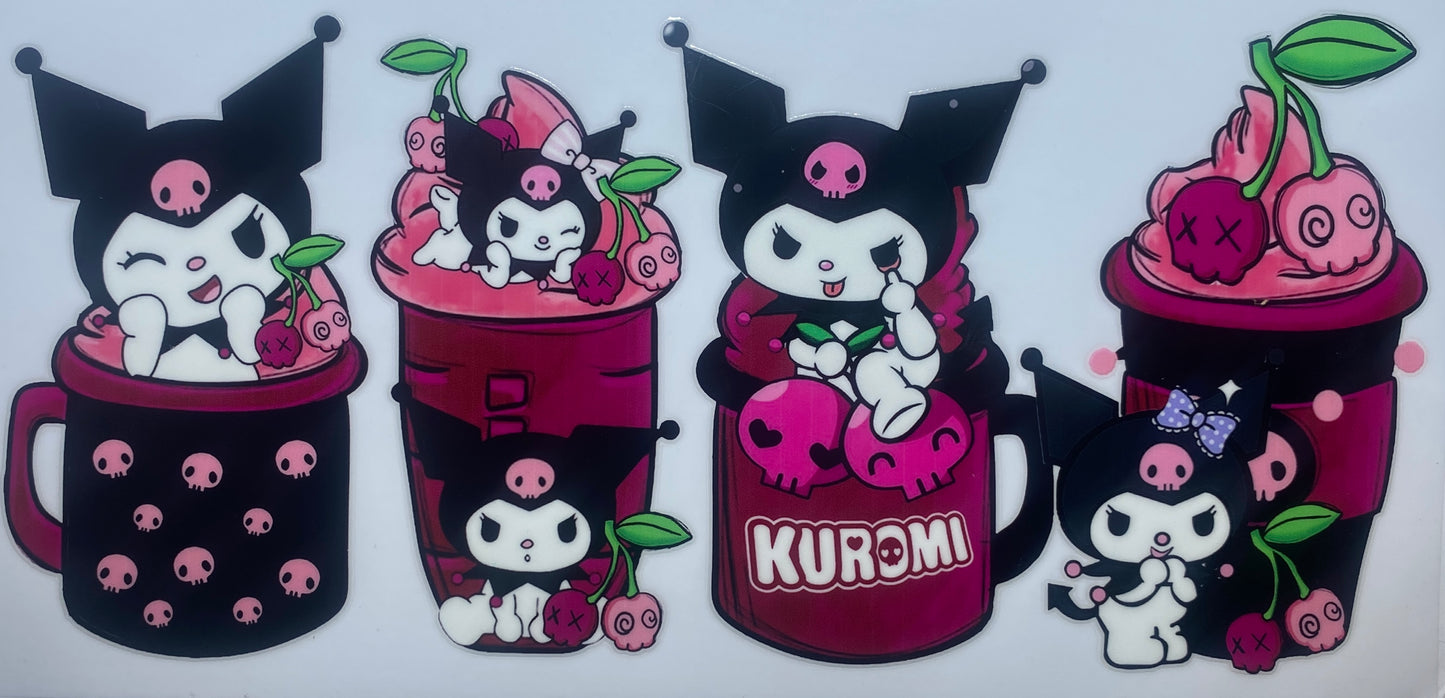 Cute Character w/ Pink Skull Printed Bunny Ears