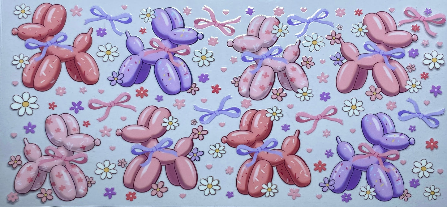 Ballon Dogs and Flowers
