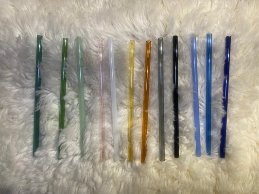 Colored Glass Straws