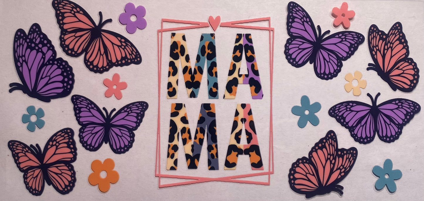 Mama (purple and pink butterflies)