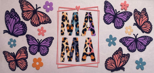 Mama (purple and pink butterflies)