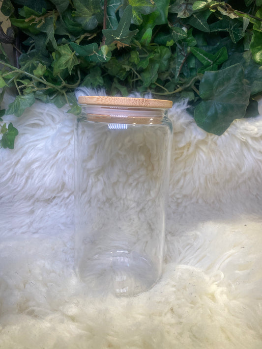 16oz Clear Glass Cup