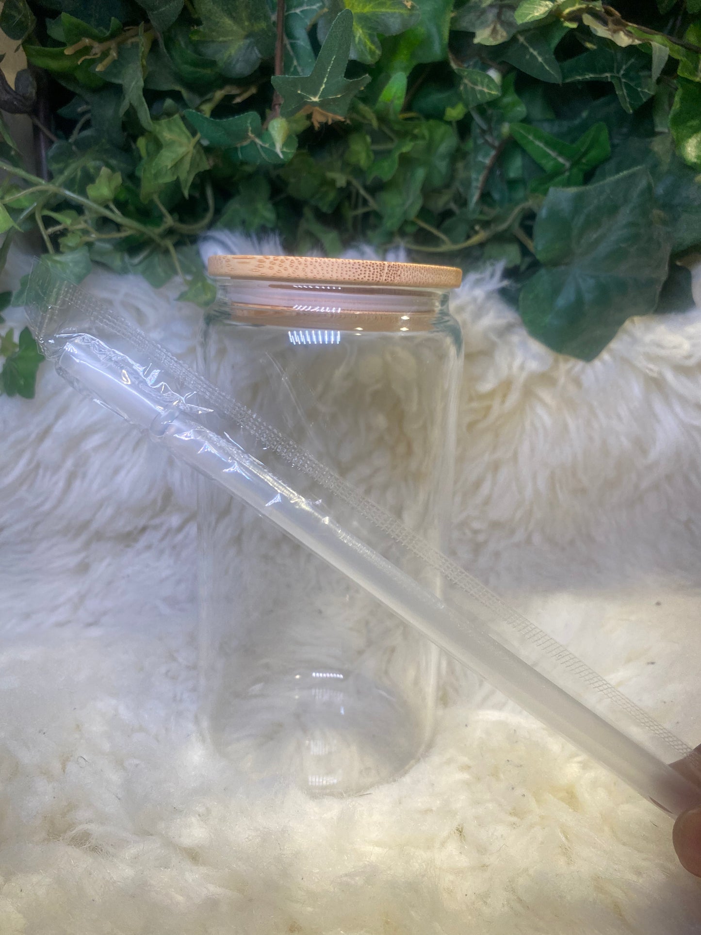 16oz Clear Glass Cup
