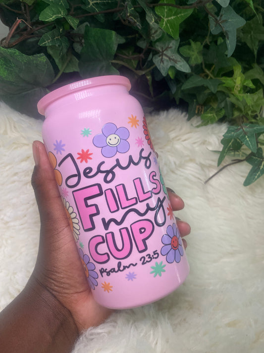 Pink SS Jesus Fills My Cup