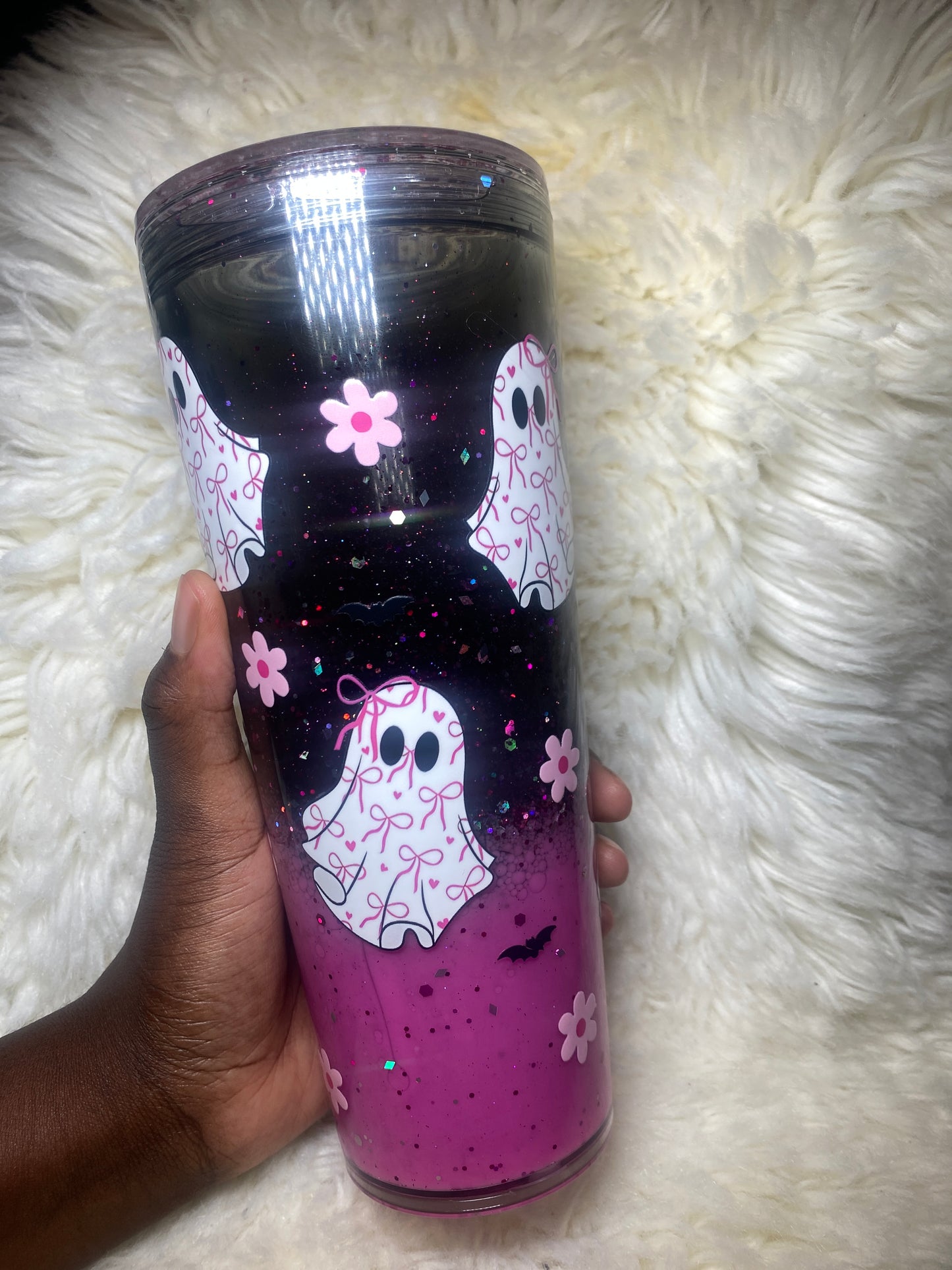 Pink and Black Ghost 2 Toned Lava Cup