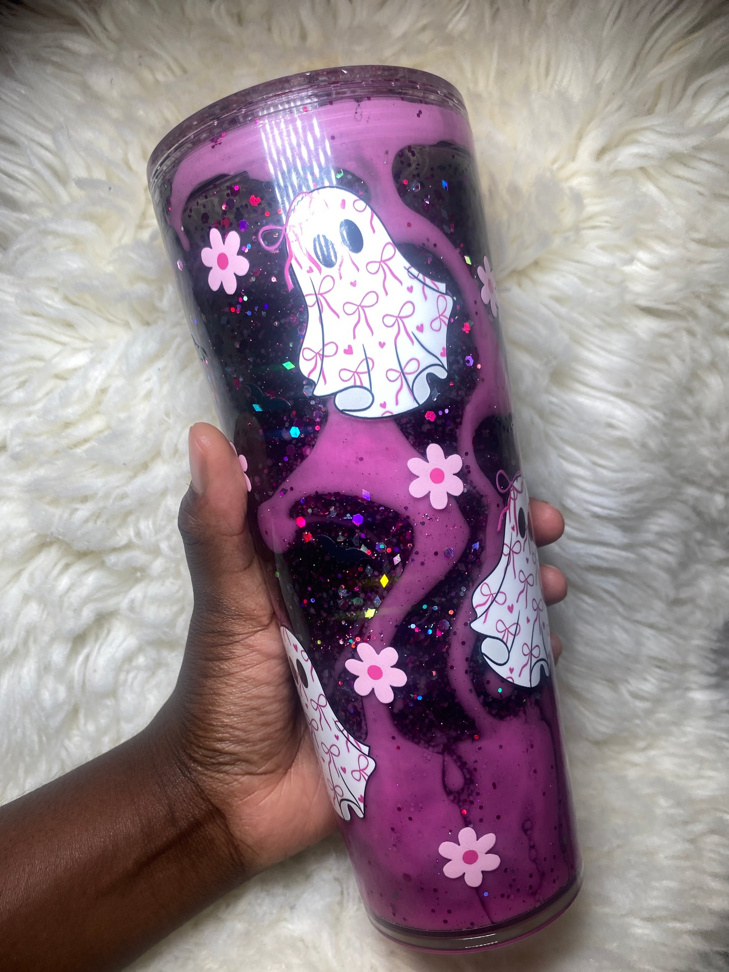 Pink and Black Ghost 2 Toned Lava Cup