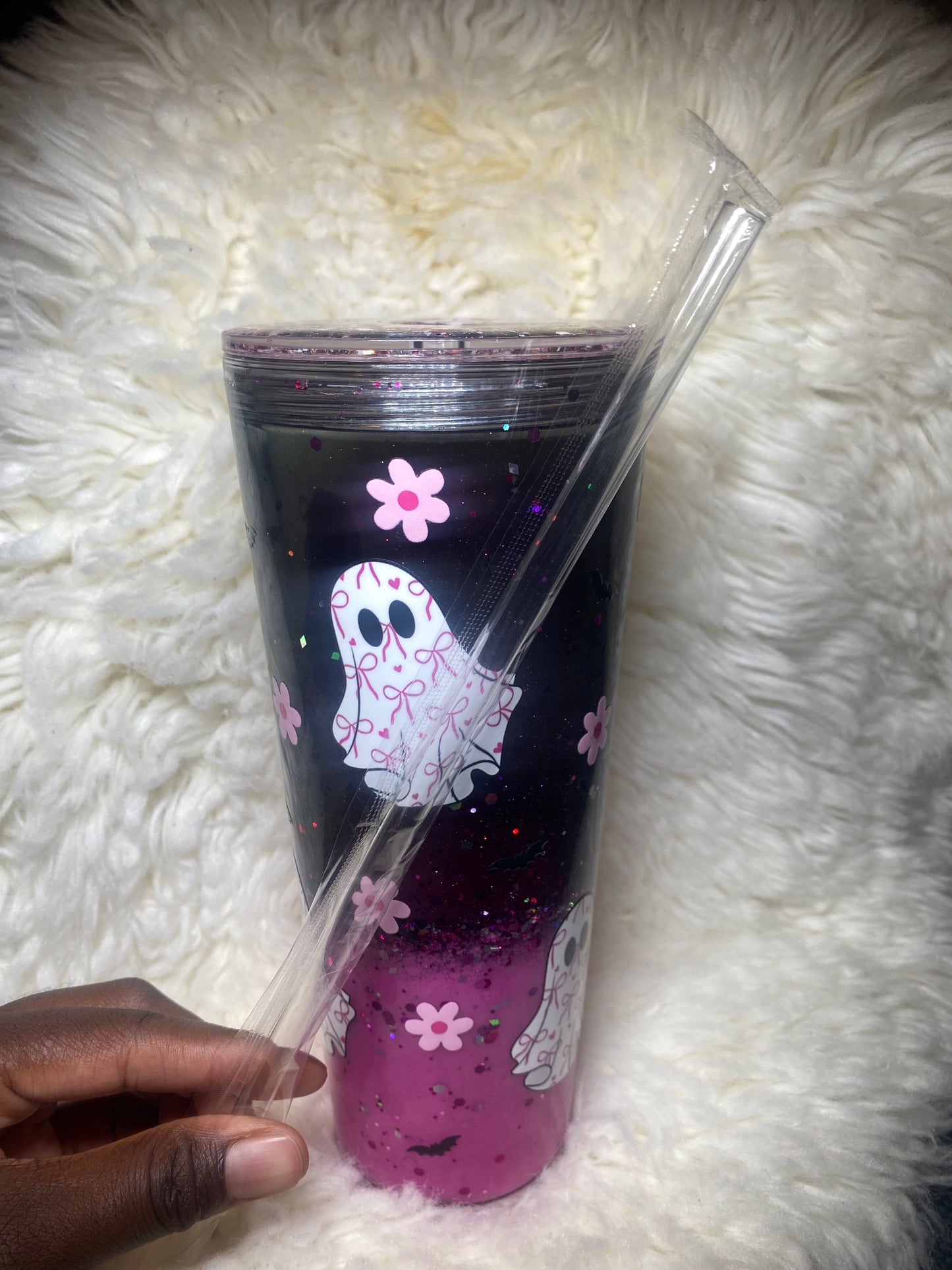 Pink and Black Ghost 2 Toned Lava Cup