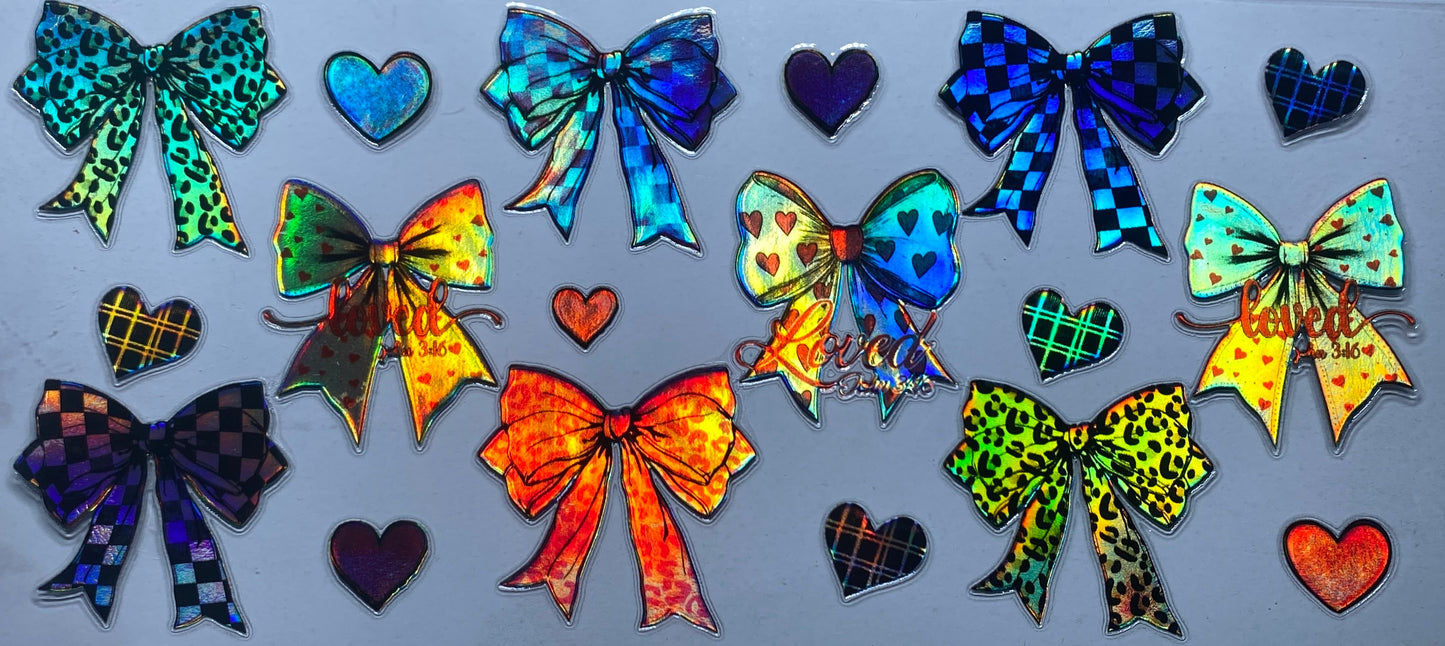 Bows and Hearts (Holographic)