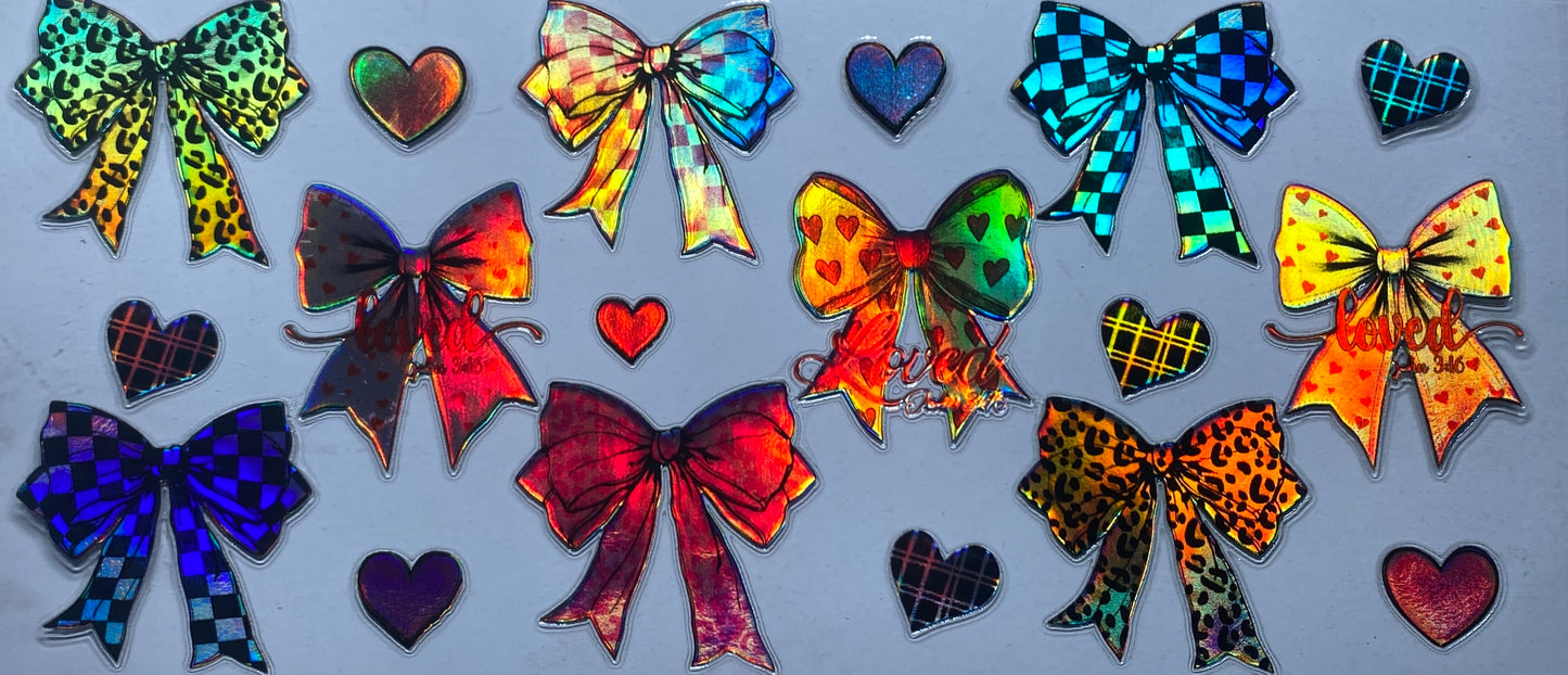 Bows and Hearts (Holographic)