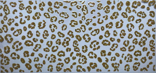 Gold Sparkle Leopard Print