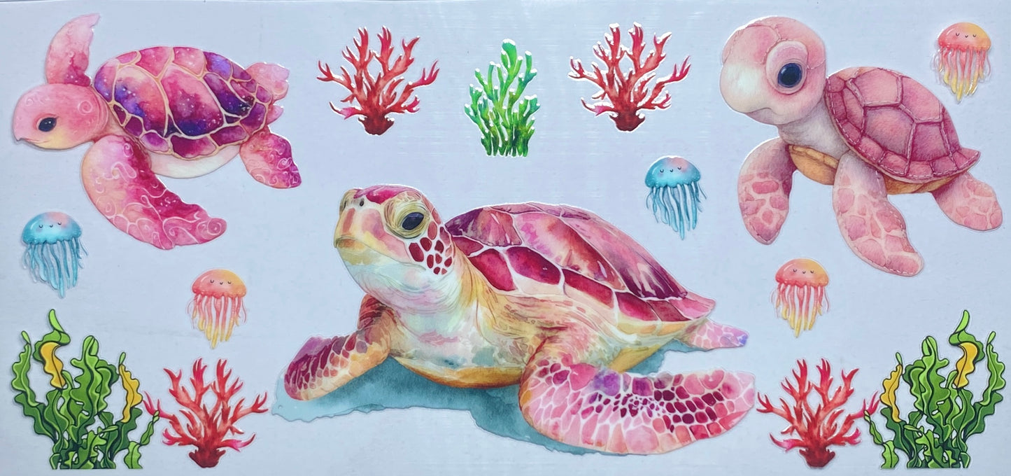 Pink Sea Turtles