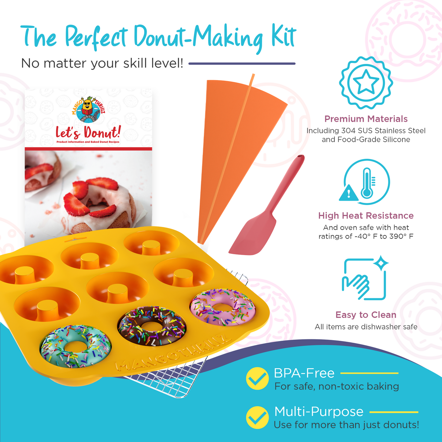 Silicone Donut Mold Set