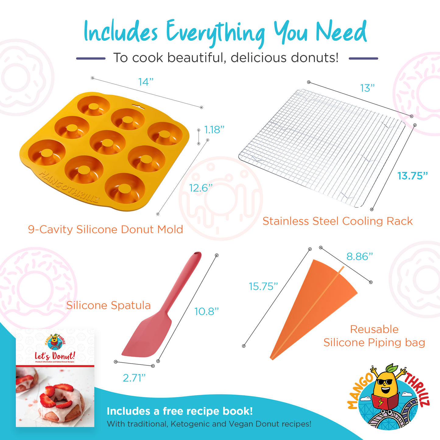 Silicone Donut Mold Set