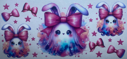 Bunny Ghost w/ Pink Bow