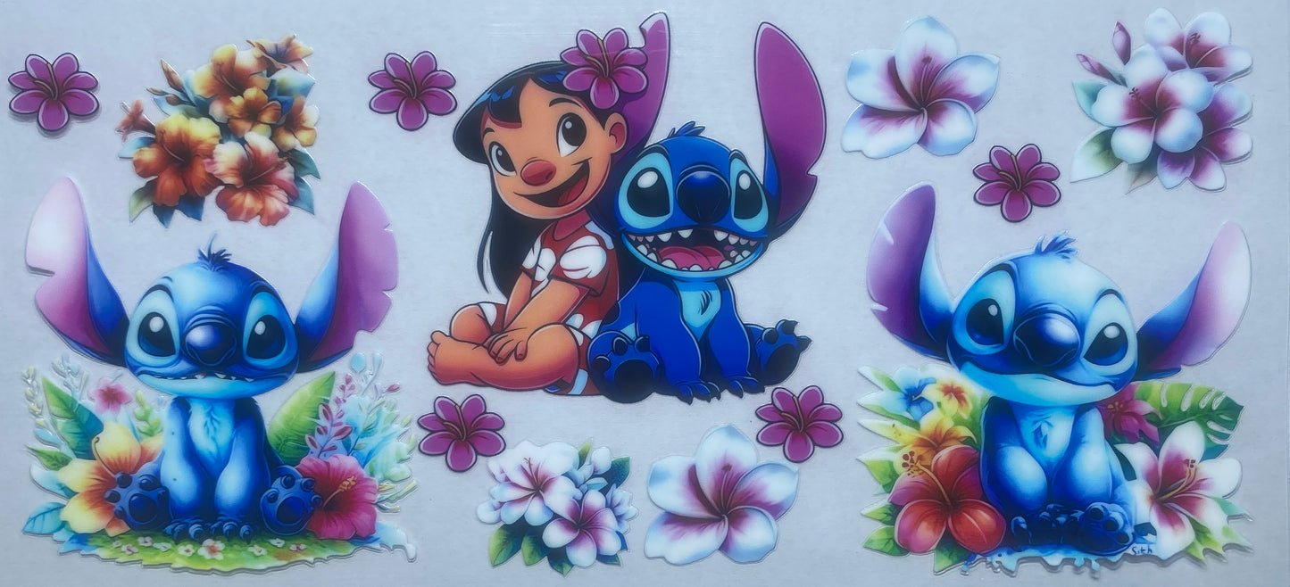Blue Alien and Girl