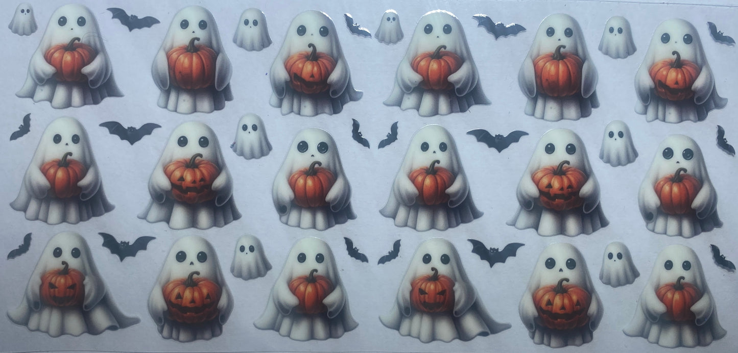 Pumpkin Holding Ghosts