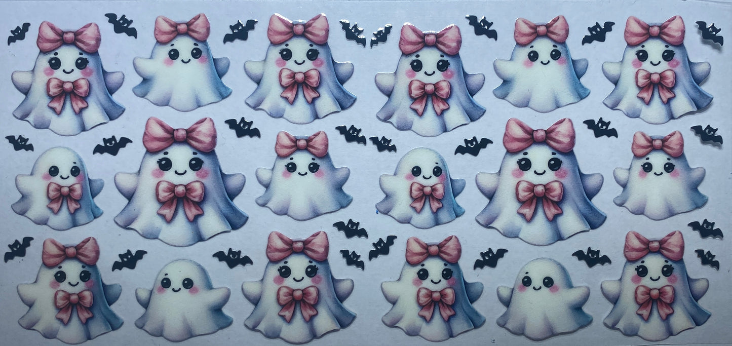 Baby Ghosts with Pink Bow