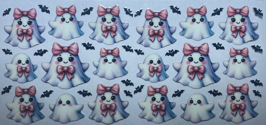 Baby Ghosts with Pink Bow